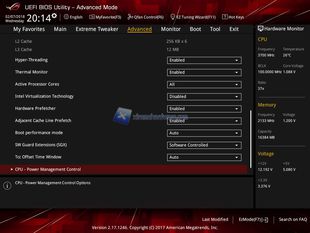 ROG Maximus X Hero BIOS 14