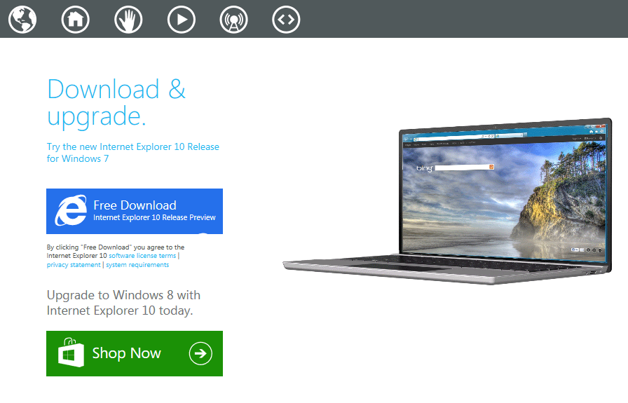 internet explorer 10