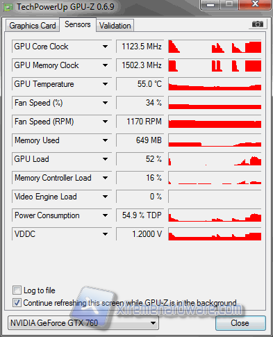 gpu-z default